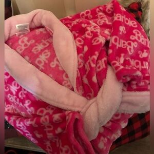 Barbie Vibrant Pink Fleece Robe